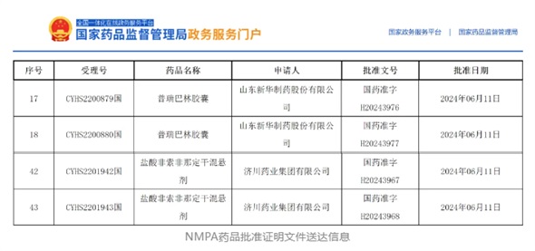 2個項目獲批，鹽酸非索非那定干混懸劑全國首家！